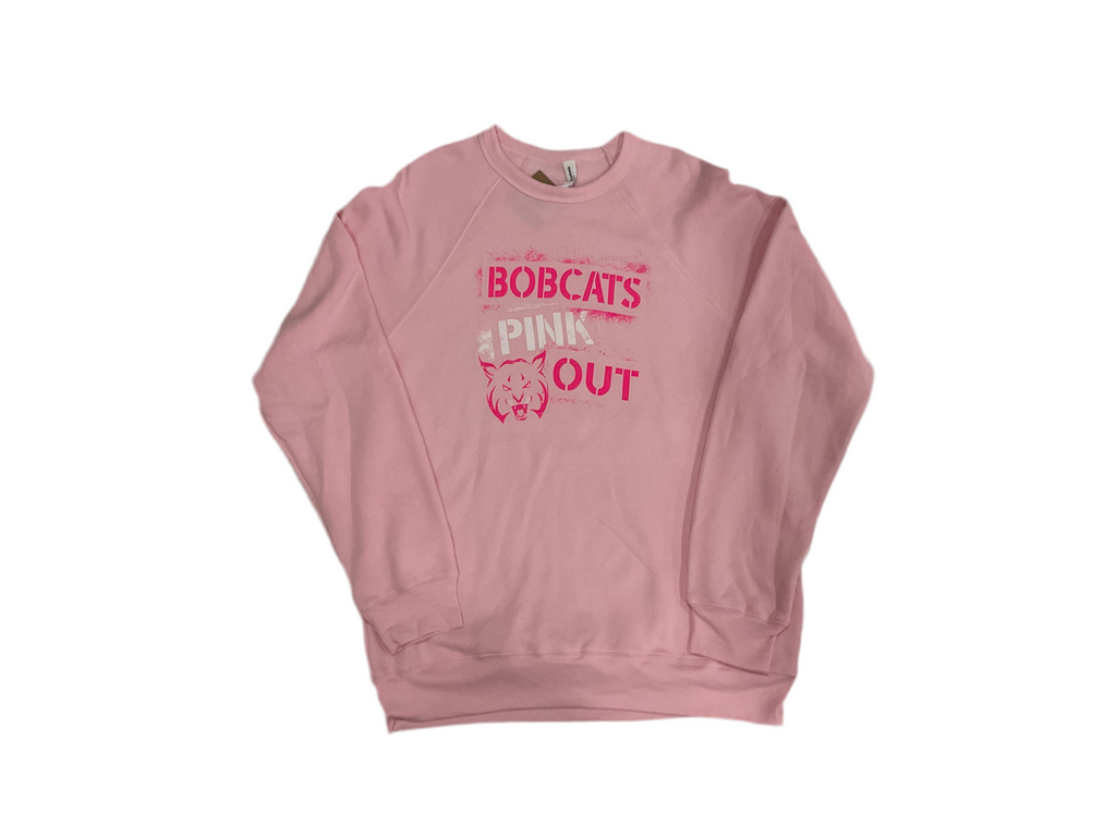 Adult Unisex Bobcats Pink Out Crewneck