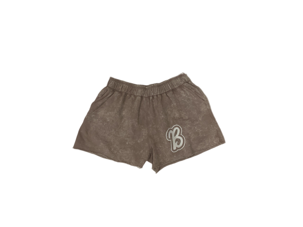 Women’s Beaver “B” Acid Washed Shorts