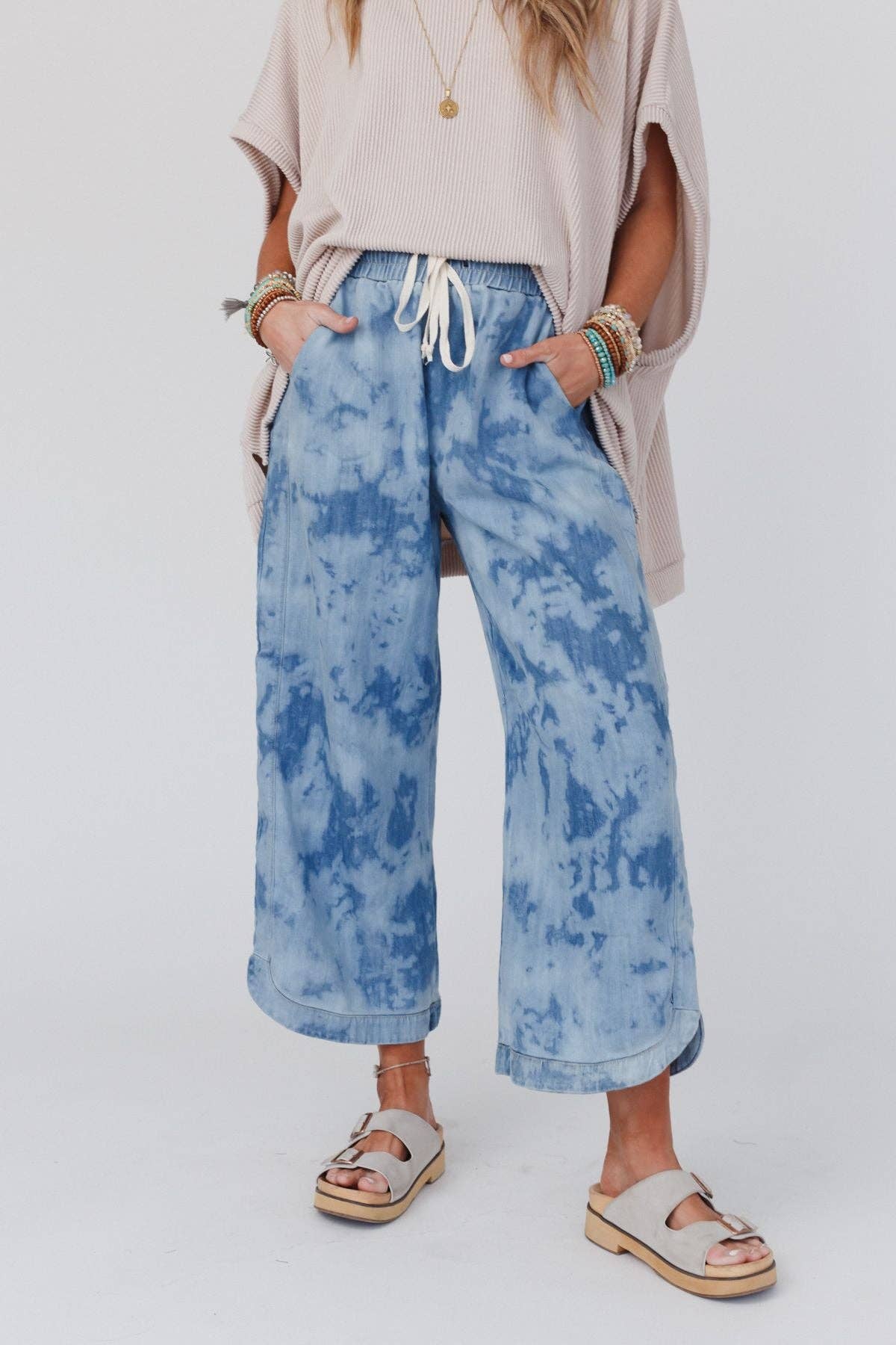 So Comfy Wide Leg Cropped Pant