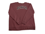 Beaver White Outlined Crewneck