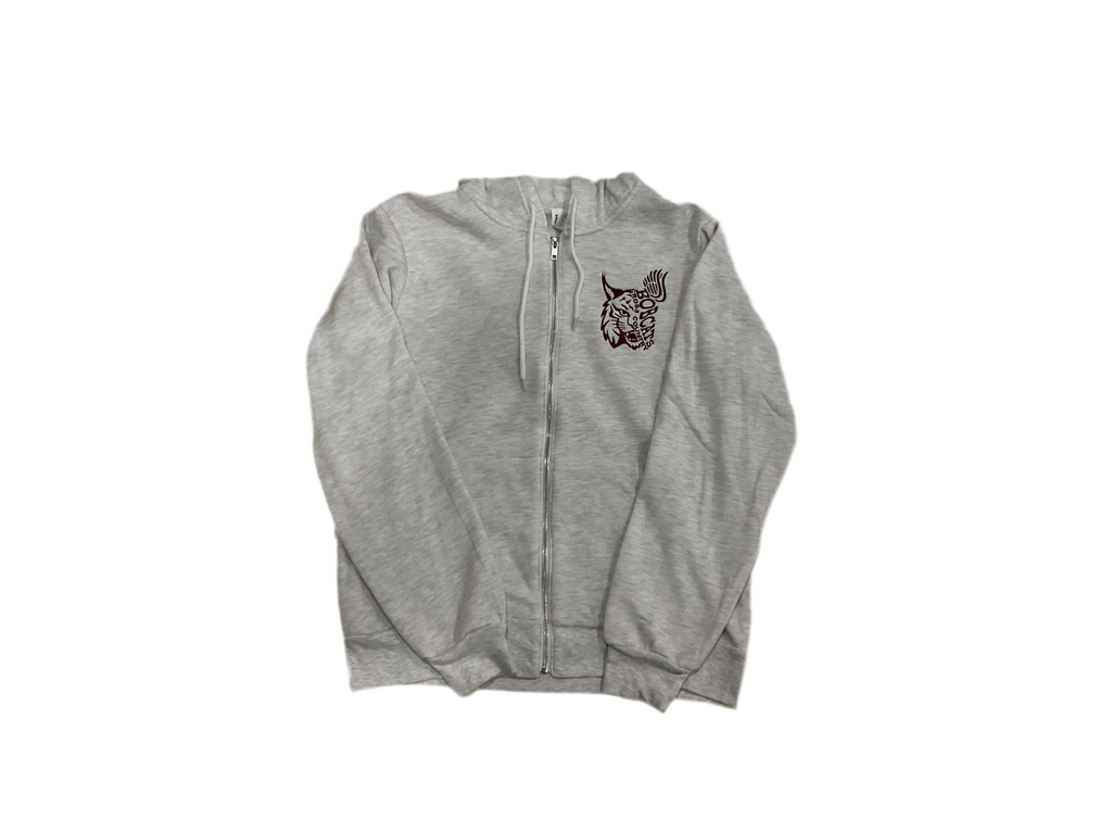 Adult Unisex Beaver Bobcats Cross Country Zip-up Jacket