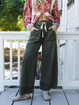 Heaven Sent Wide Leg Pant - Olive