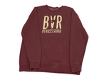 Beaver Cream and Maroon Crewneck