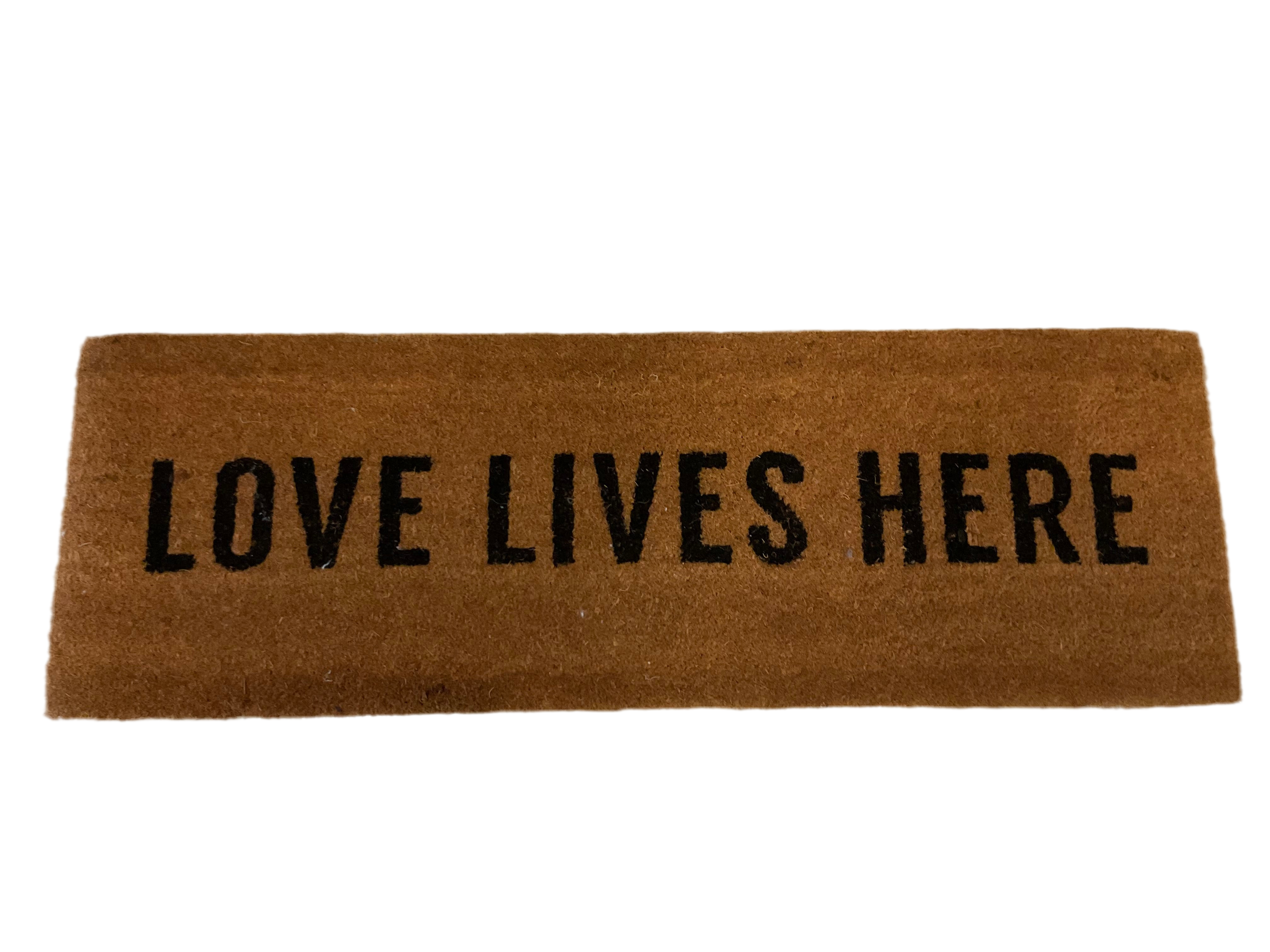 Love Lives Here Floor Mat