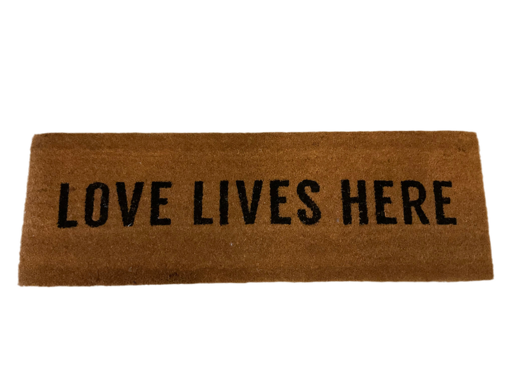 Love Lives Here Floor Mat