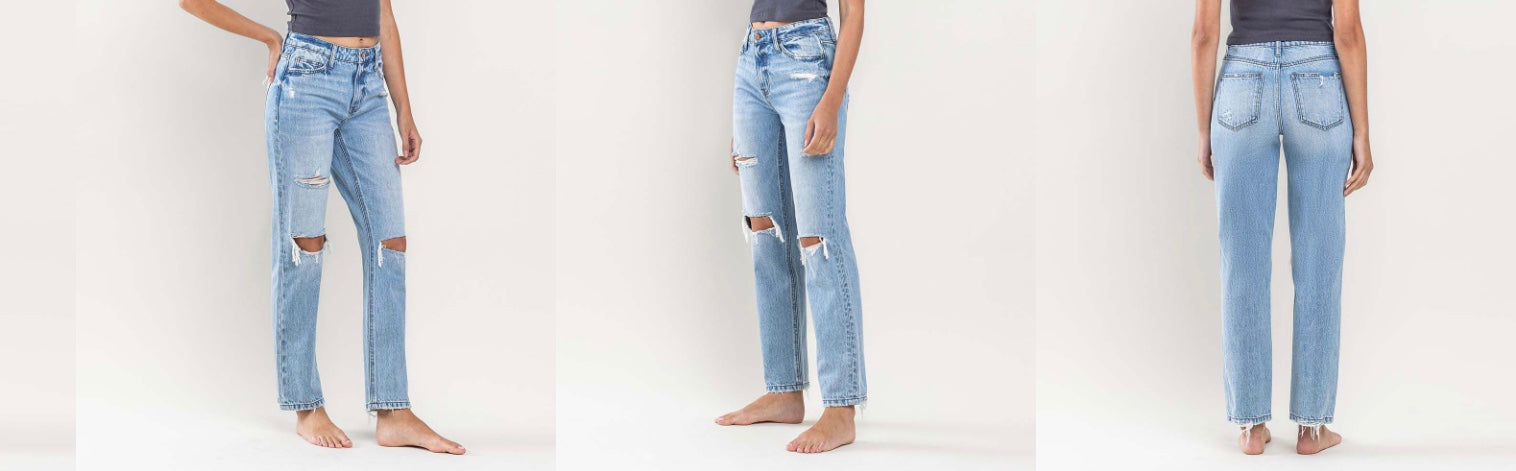 Lovervet by Vervet High Rise Straight Jeans