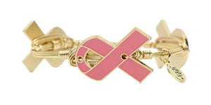 Bourbon and Boweties - Breast Cancer Awareness Bangle Bracelet