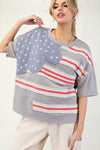 Short Sleeve American Flag Women’s T-Shirt