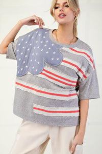 Short Sleeve American Flag Women’s T-Shirt