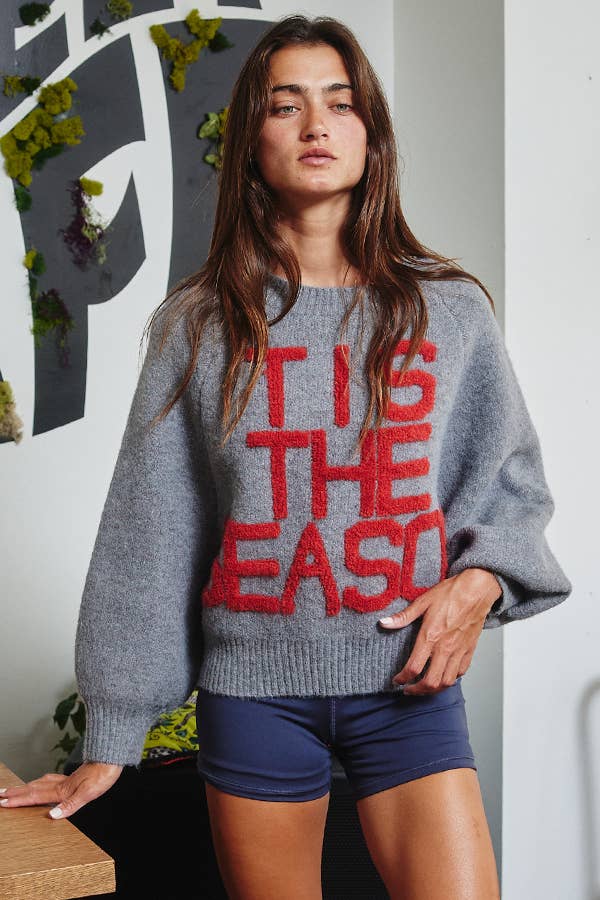 Tis the Season Lettering Sweater