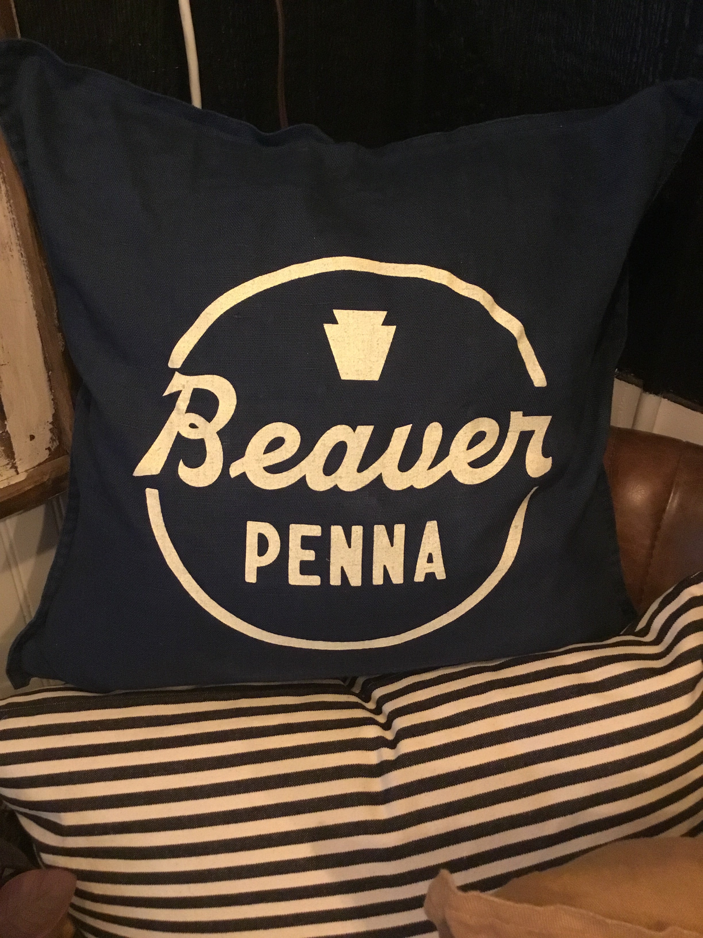 Beaver Penna Throw Pillow