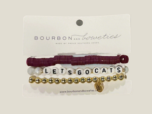 Bourbon and Boweties - Let’s Go Cats (set of 3)