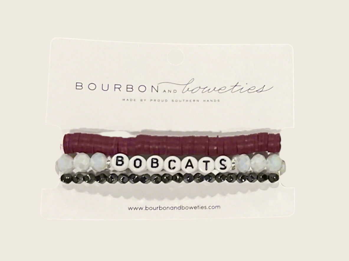 Bourbon and Boweties - Bobcats (set of 3)