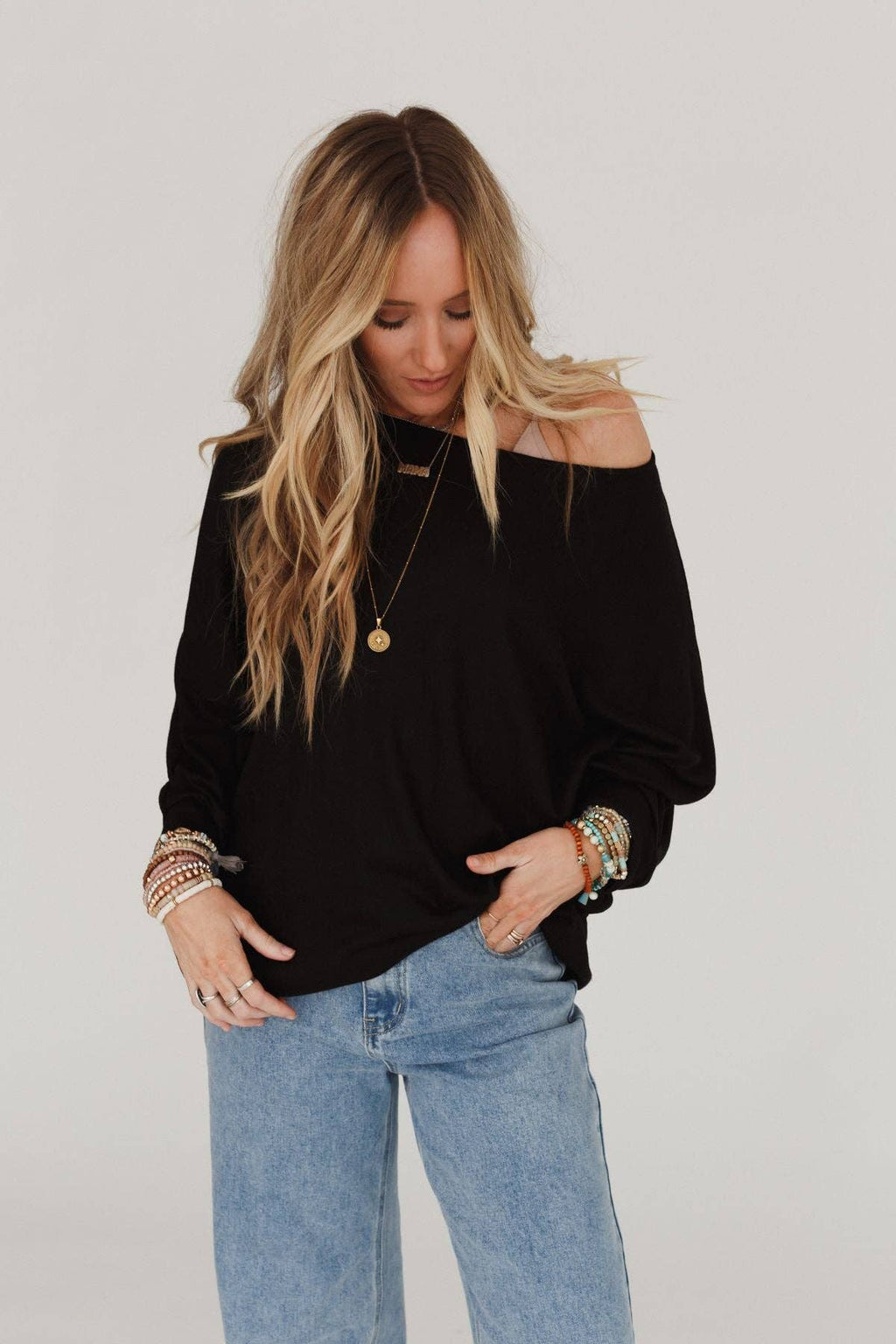 Fly With Me Batwing Sleeve Knit Sweater