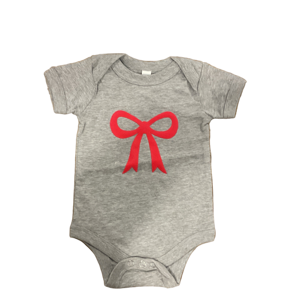 Infant Unisex Bow Onesie