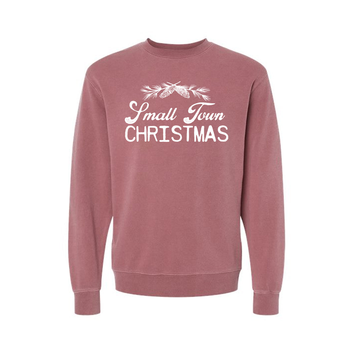 Adult Unisex Crewneck Small Town Christmas