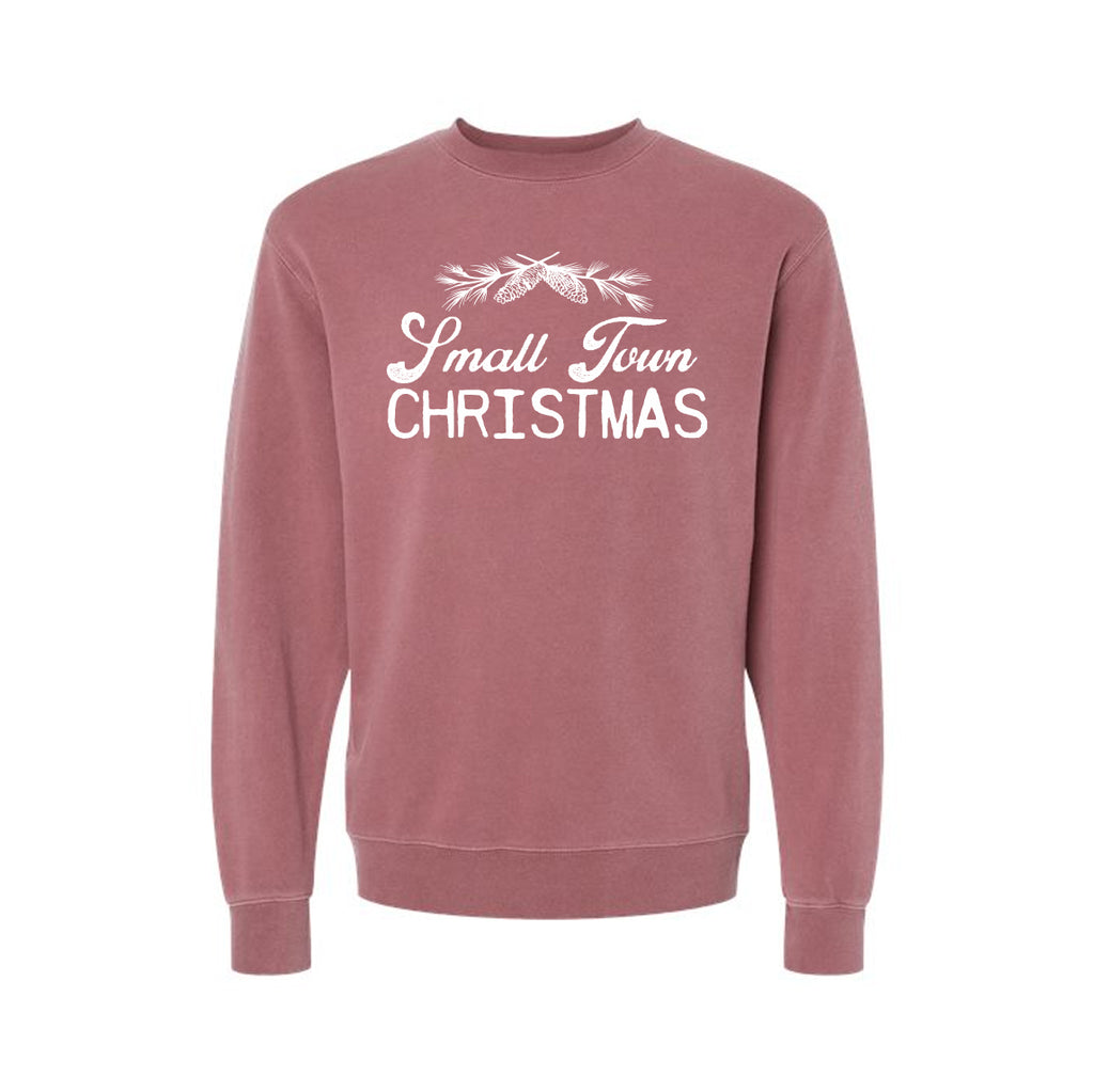 Adult Unisex Crewneck Small Town Christmas