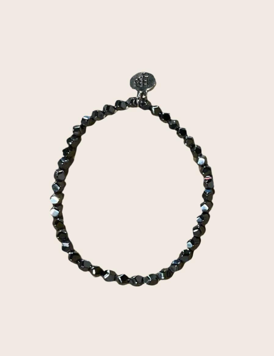 Bourbon and Boweties - Black Shimmery Bracelet