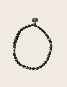Bourbon and Boweties - Black Shimmery Bracelet