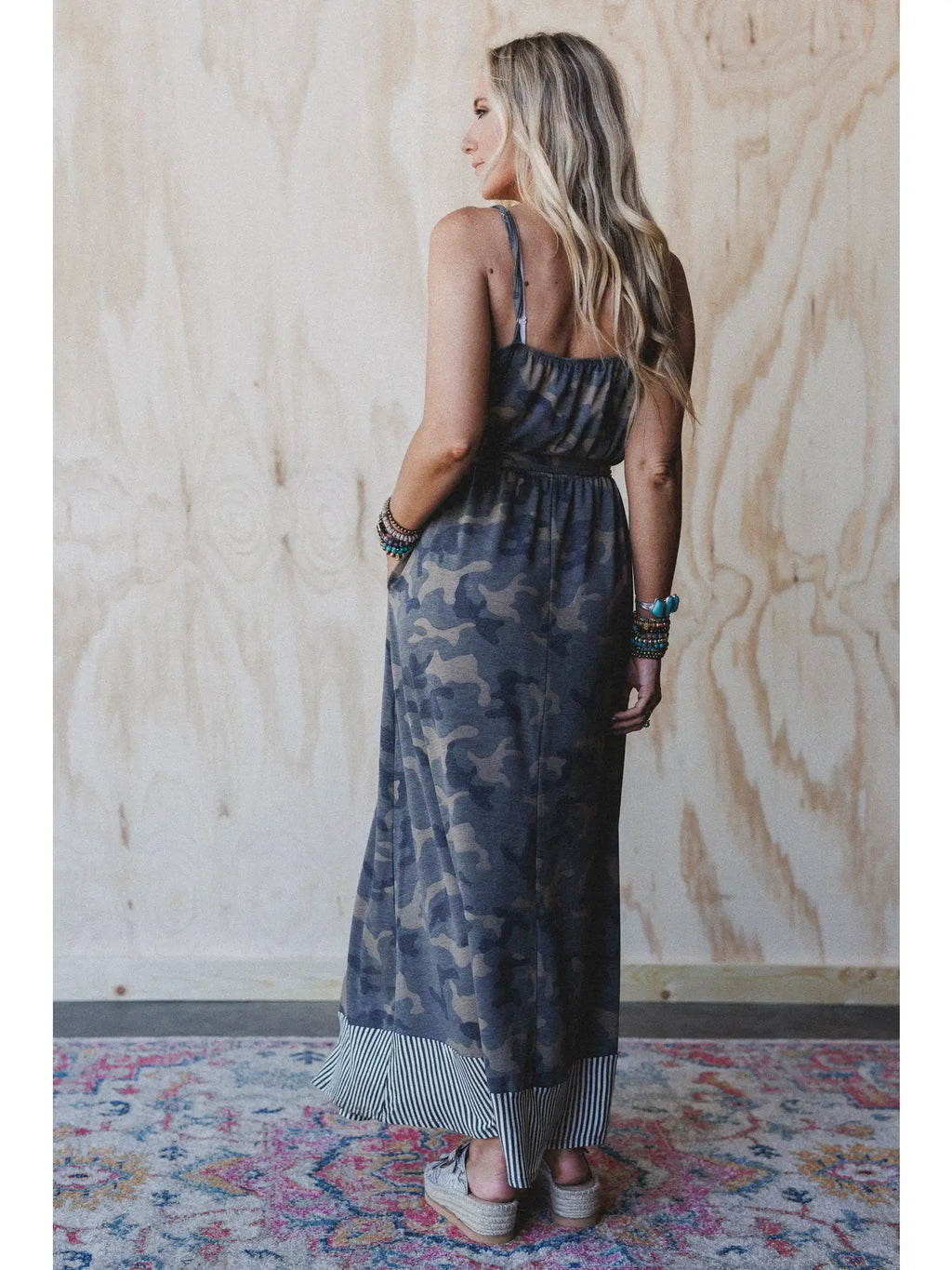 Cadet Camo Print Dress - Olive Moss