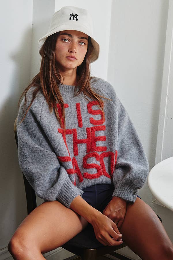 Tis the Season Lettering Sweater