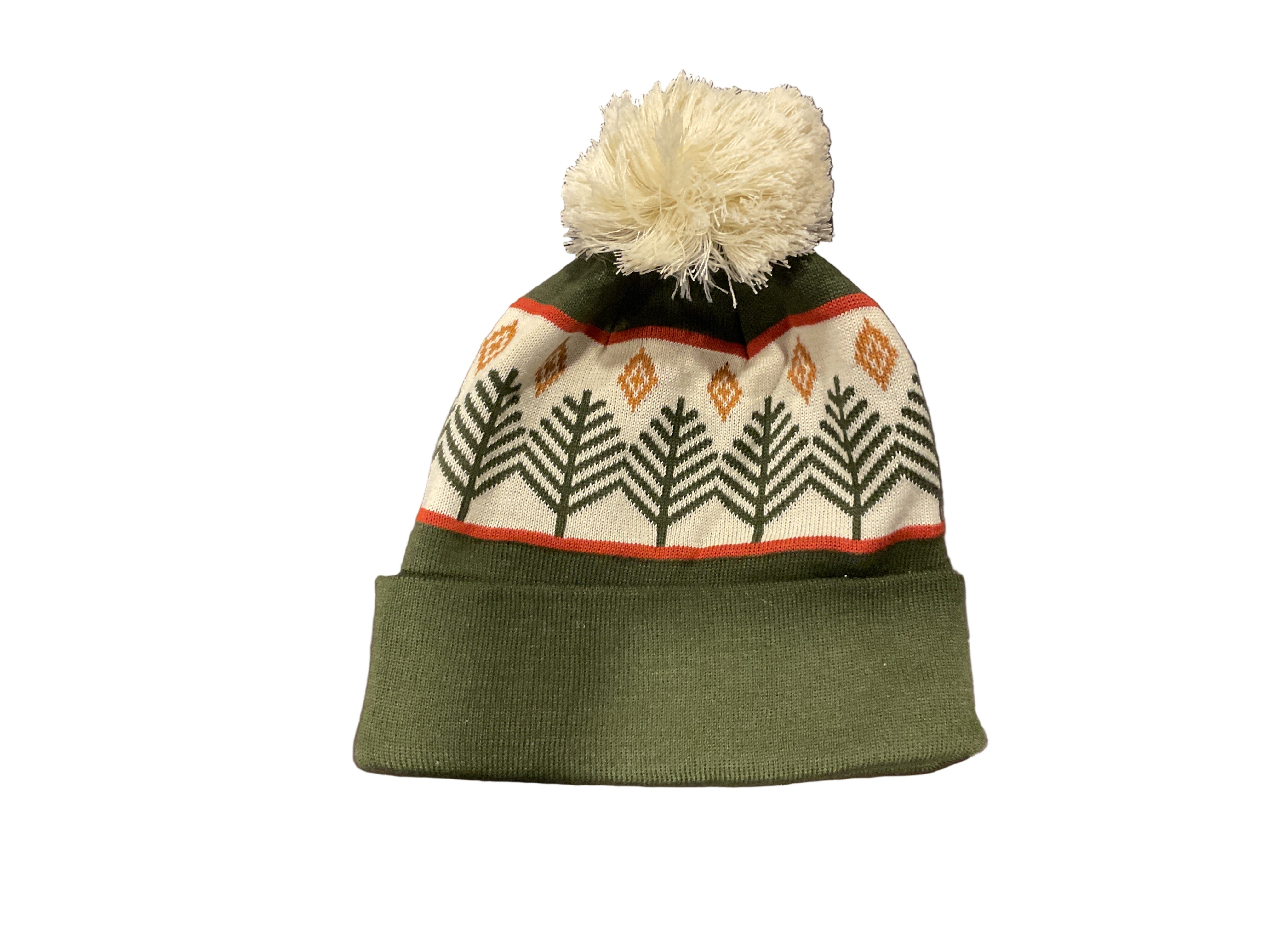 Adult Unisex Green Winter Beanie