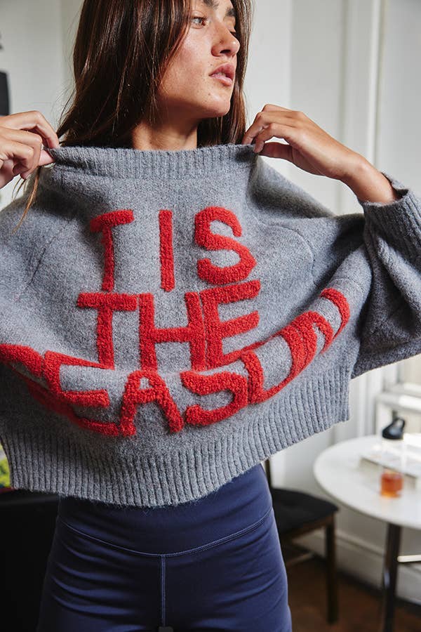 Tis the Season Lettering Sweater