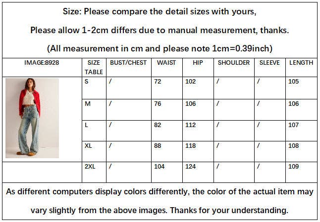 Women’s Washed Street Straight Leg Jeans