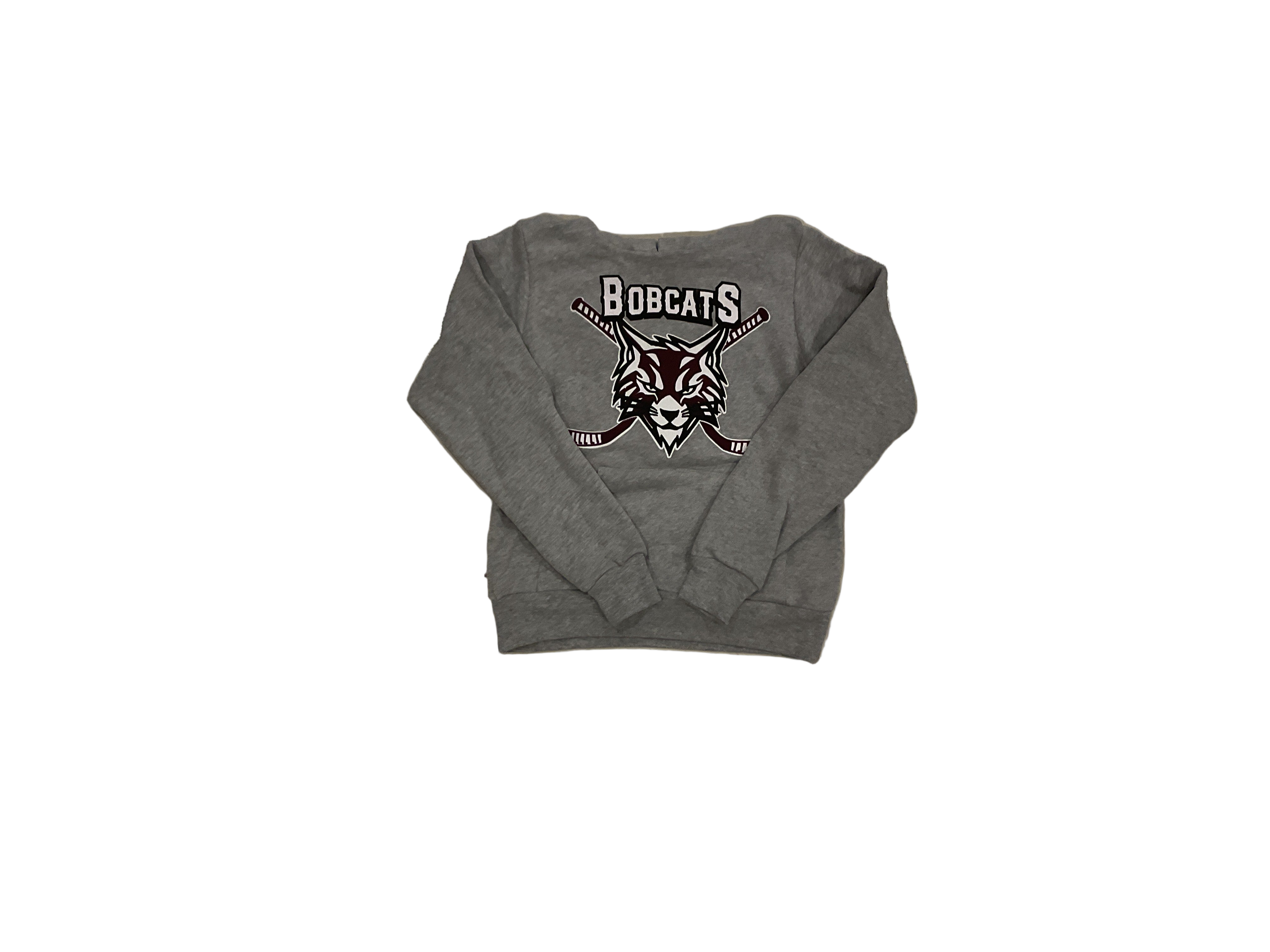 Youth Unisex Bobcats Hockey Stick Sweatshirt