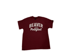Adult Unisex Maroon Beaver Bobcats Volleyball T-Shirt