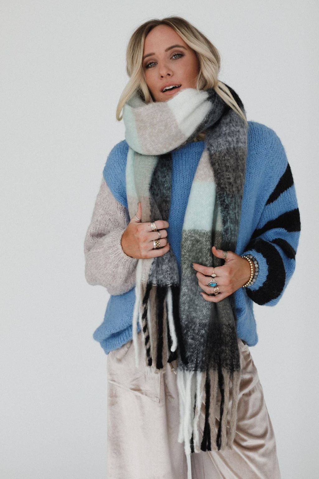 Everest Cozy Plaid Scarf