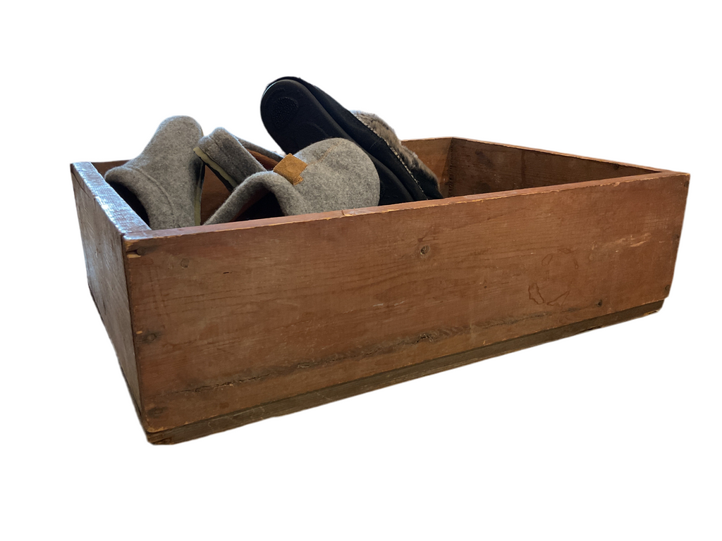 Short Solid Wood Crate