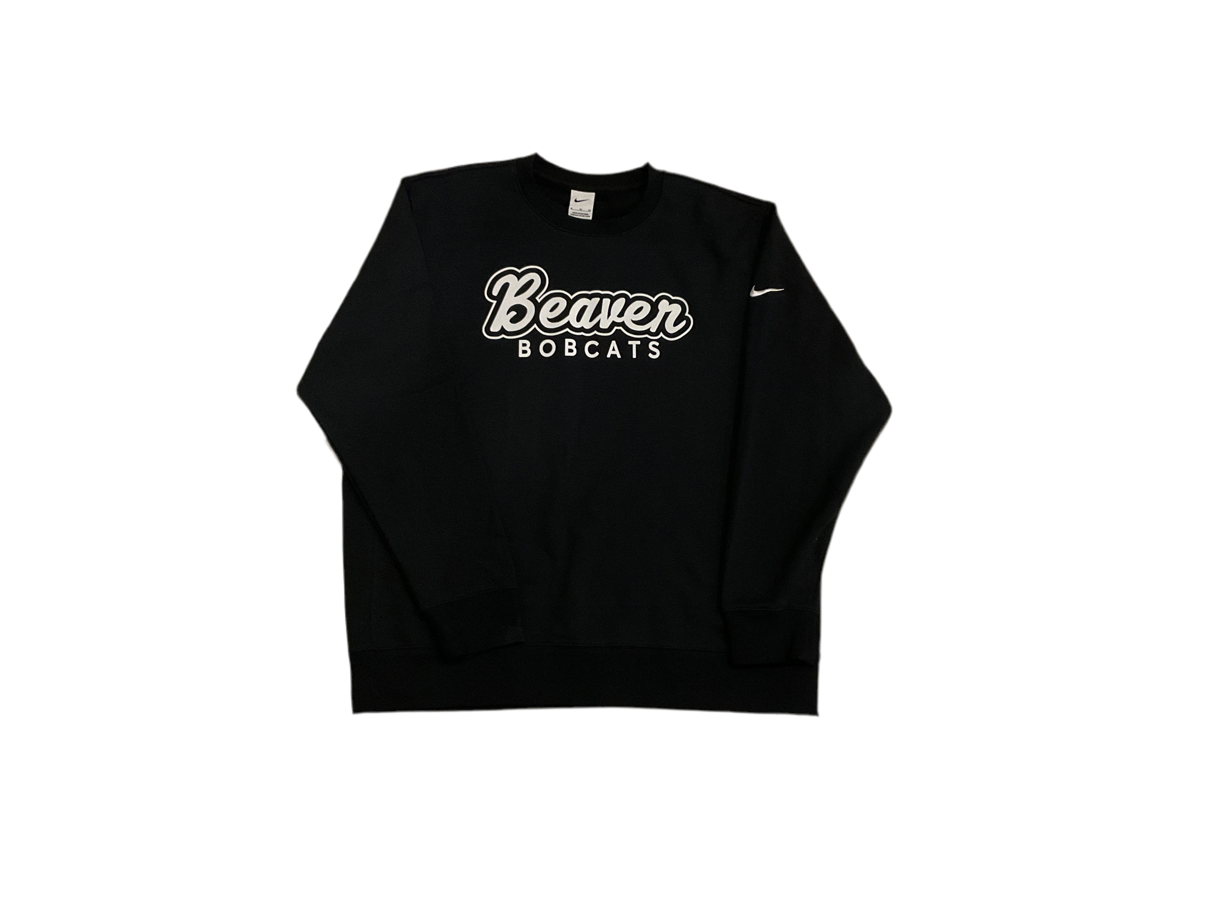 Adult Unisex Black NIKE Beaver Bobcats Crewneck