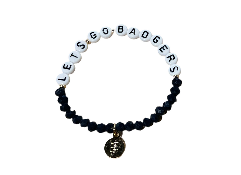 Bourbon and Boweties - Let’s Go Badgers Bracelet