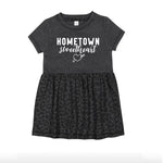 Hometown Sweetheart Grey Cheetah Print Dress