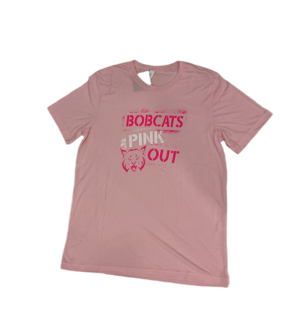 Adult Unisex Bobcats Pink Out T-Shirt