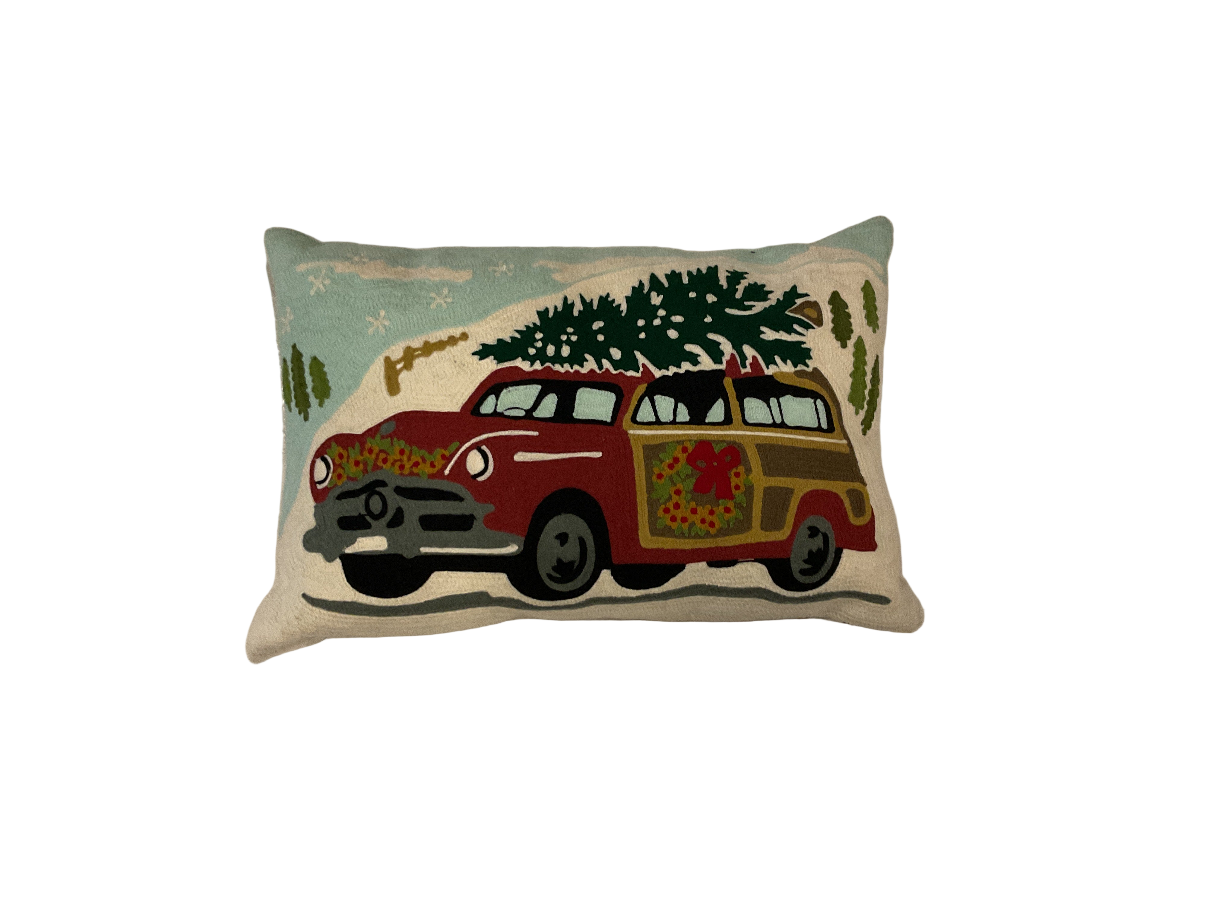 Holiday Car Pillow