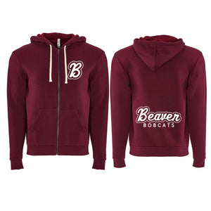 Maroon Beaver B Zip Up