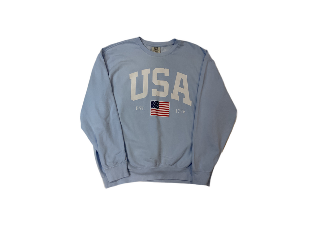 Adult Unisex USA Crewneck