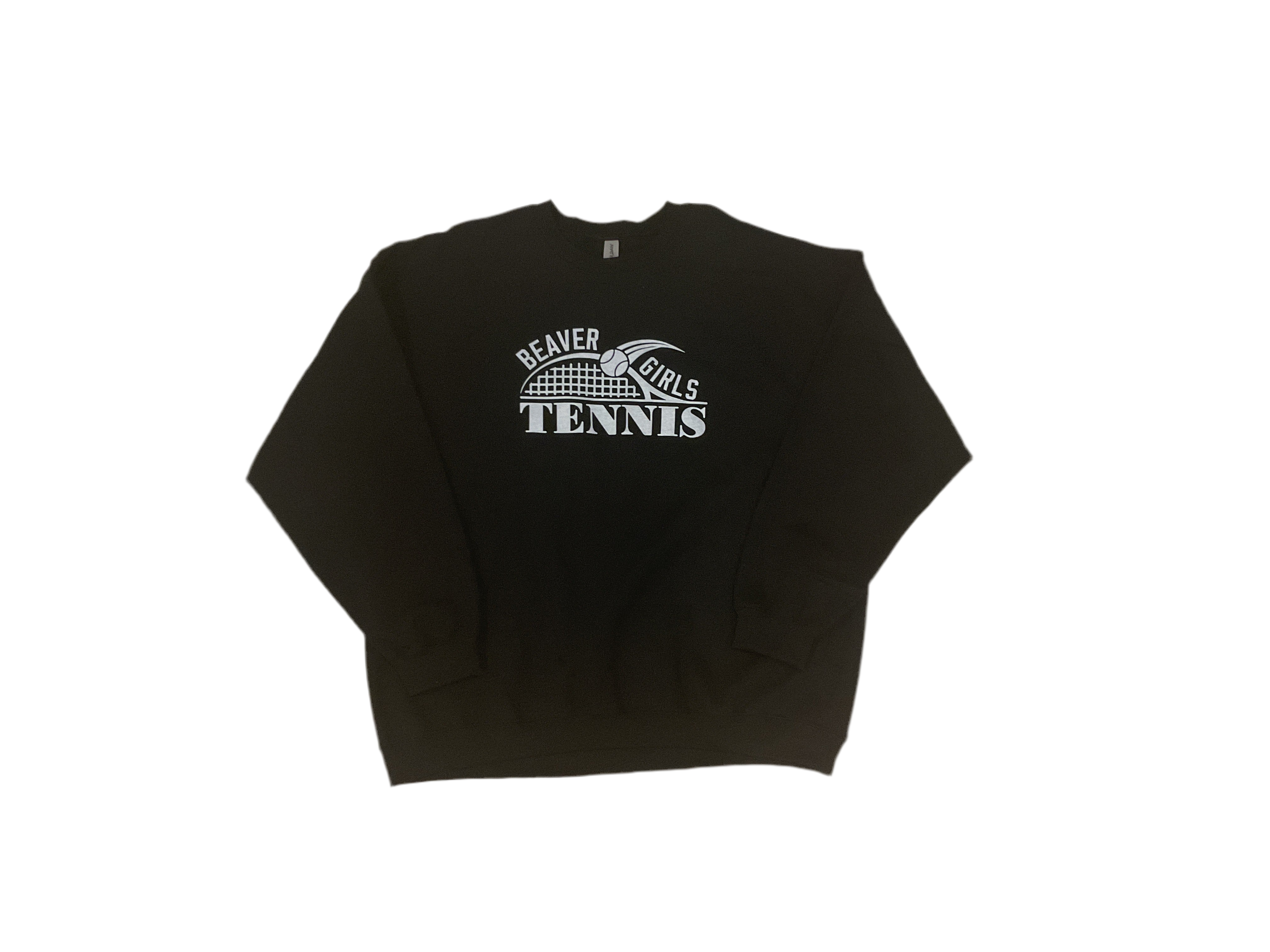 Black Beaver Girls Tennis Crewneck