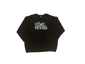Black Beaver Girls Tennis Crewneck