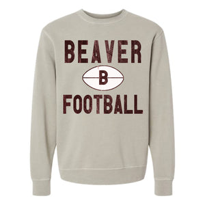 Adult Unisex Vintage Beaver Football Crewneck