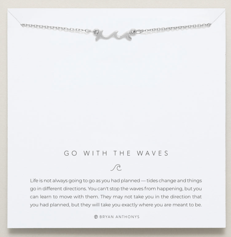 Go With The Waves Necklace - Silver