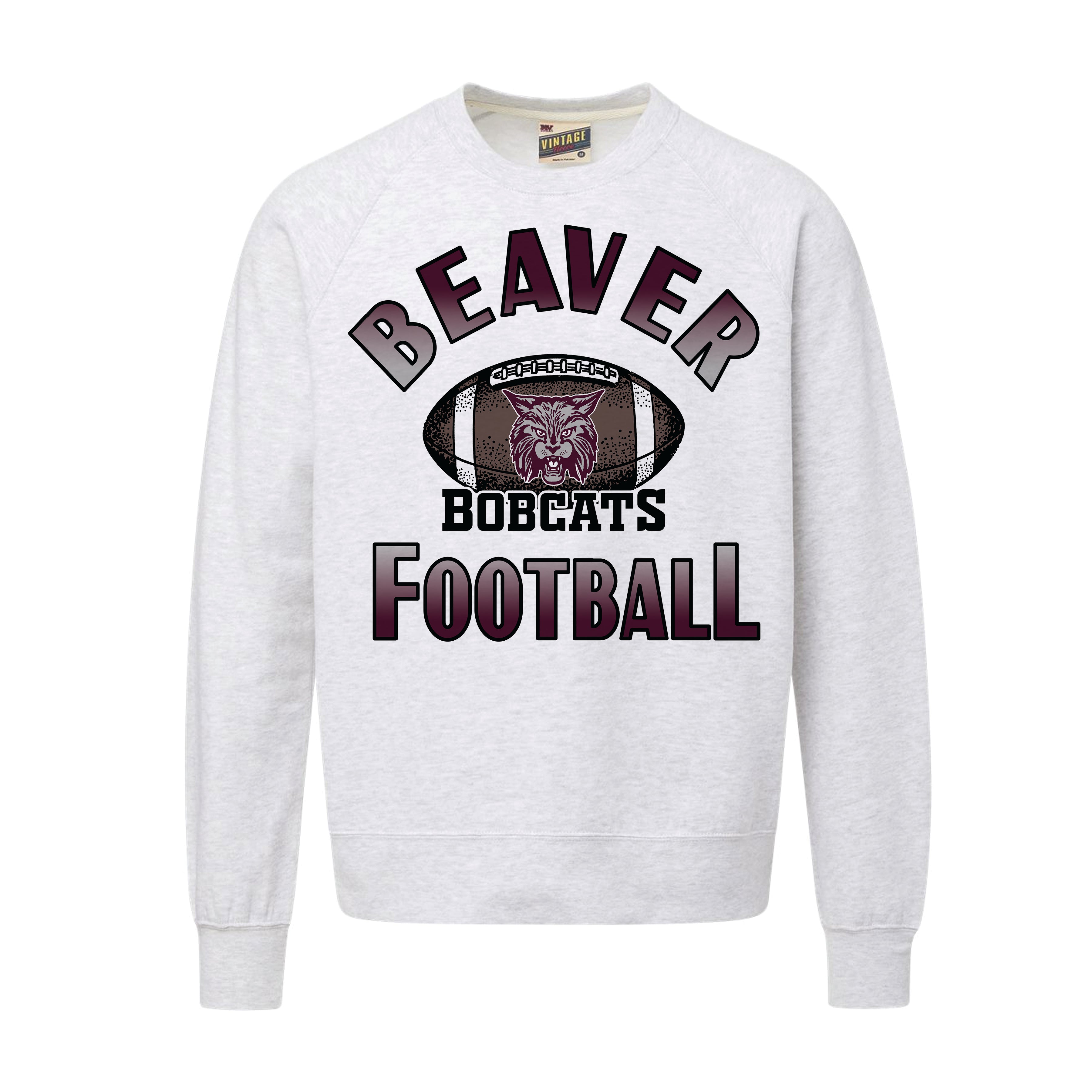 Adult Unisex Beaver Football OMBRE Crewneck