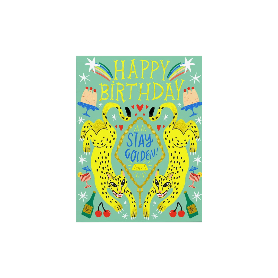 Happy Birthday, Stay Golden Card