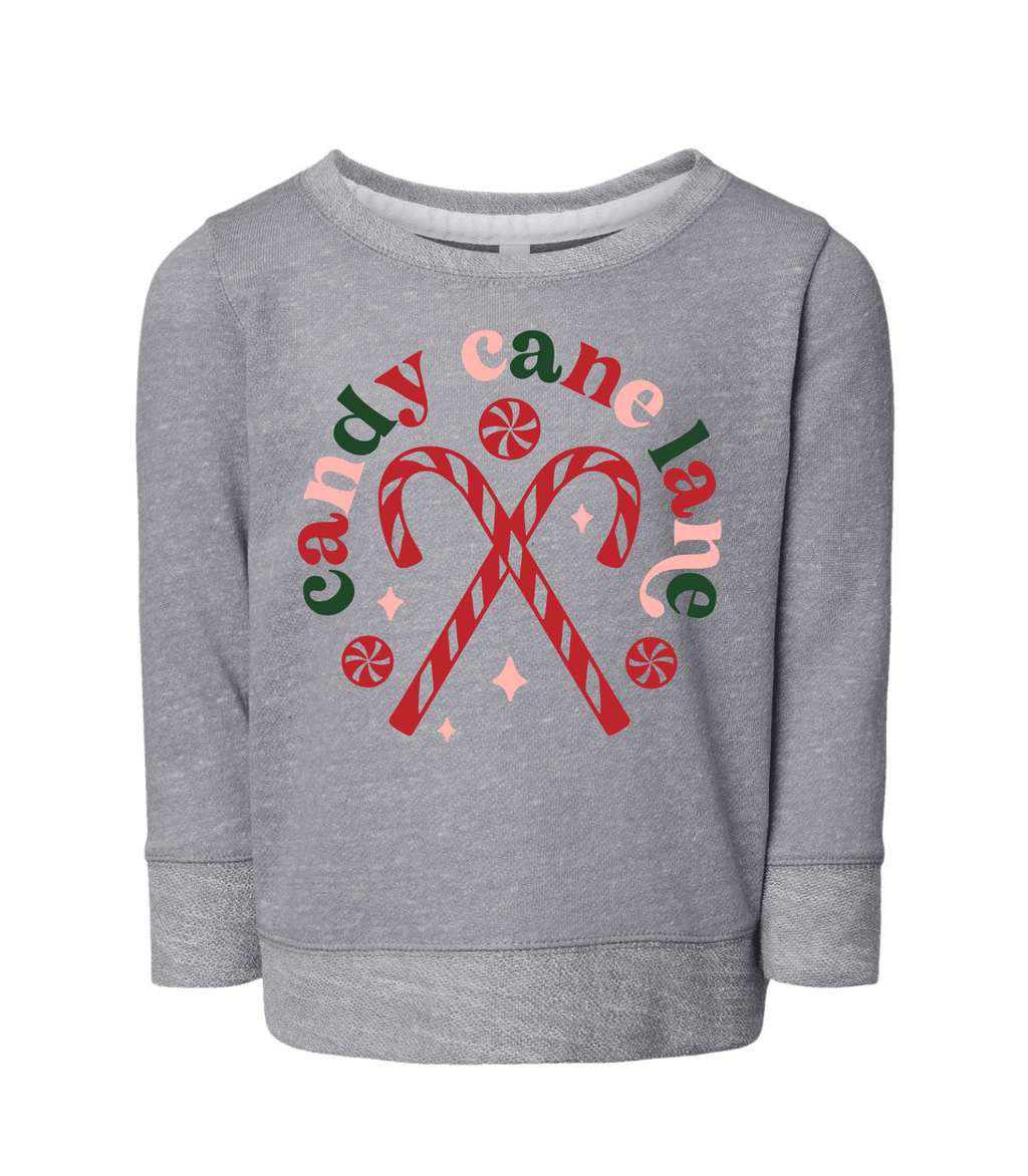 Toddler Unisex Candy Cane Lane Crewneck