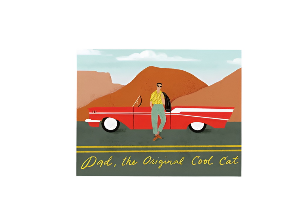 Dad, the Original Cool Cat Card