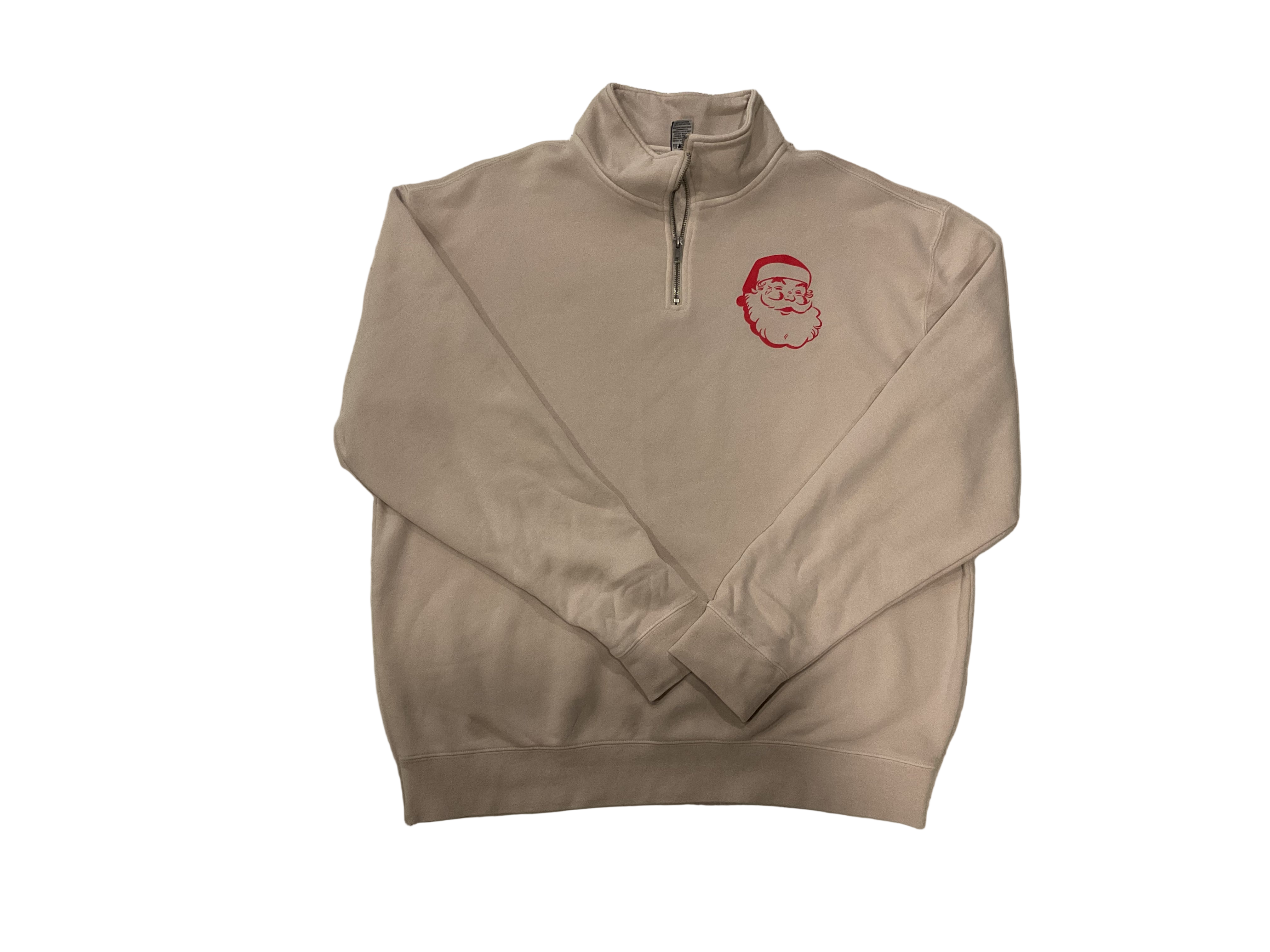 Adult Unisex Santa Quarter Zip Sweatshirt