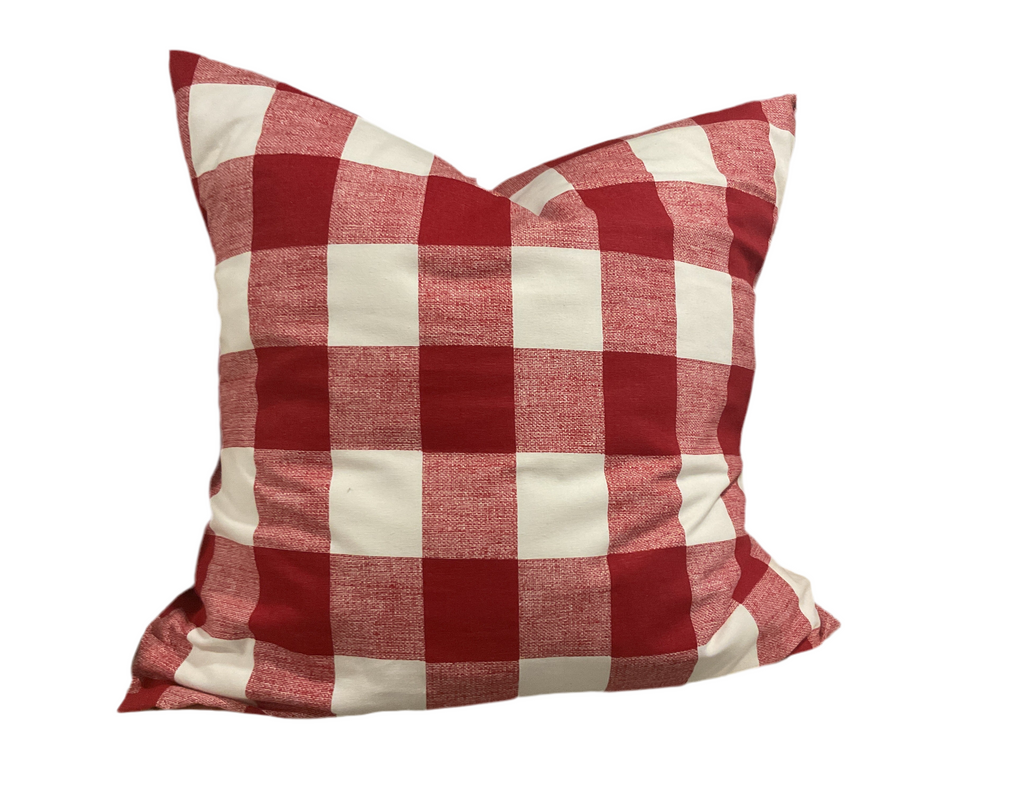 Red Plaid Pillow