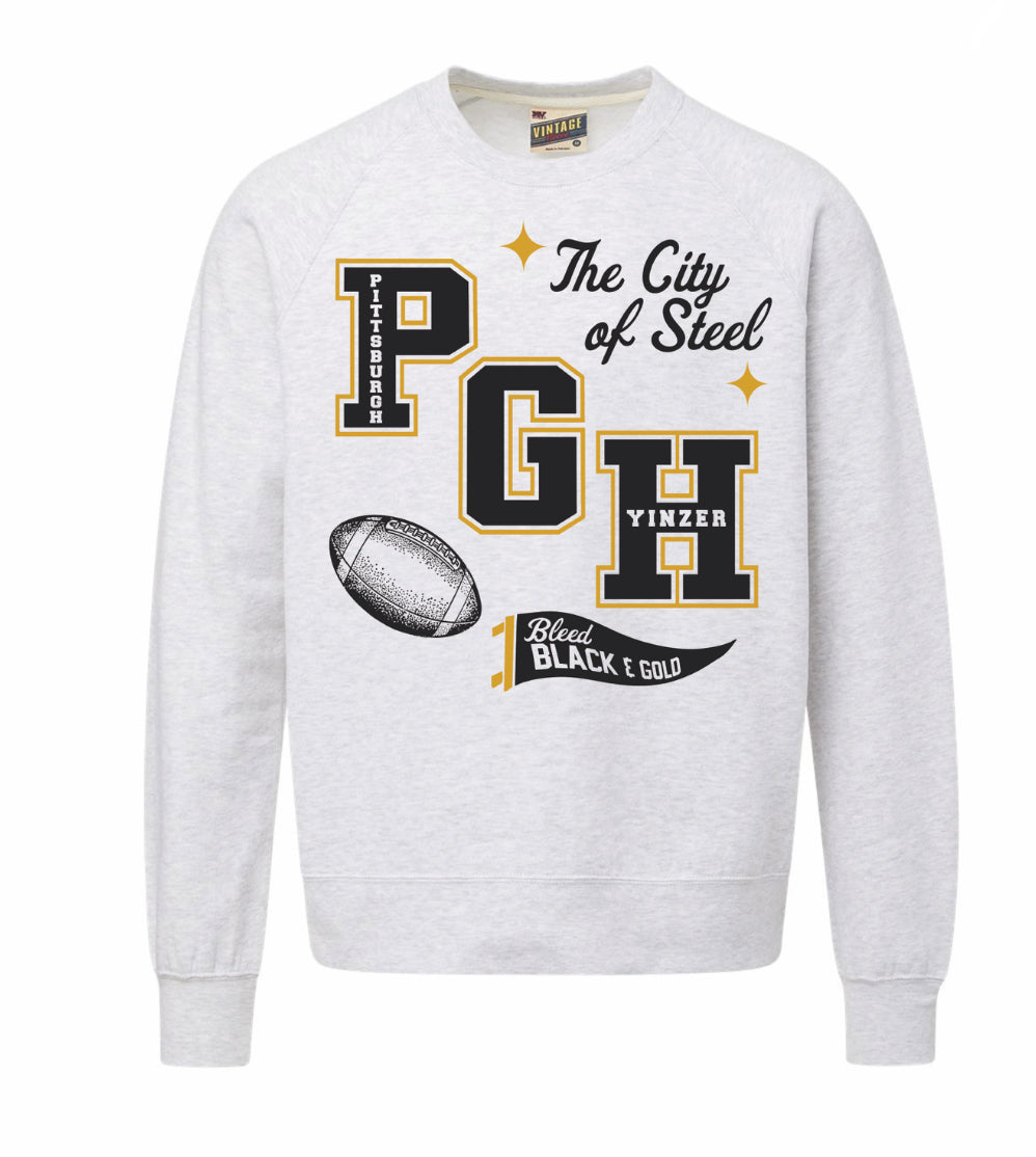 Adult Unisex The City Of Steel PGH Crewneck